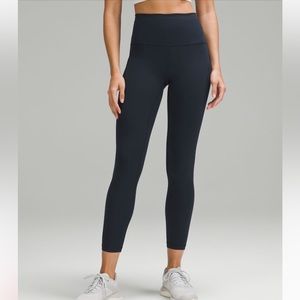Lululemon Navy Wunder Under 7/8 Leggings